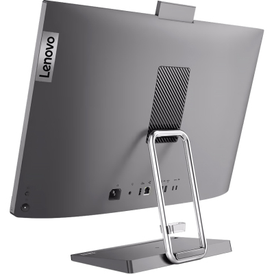 Моноблок/ Lenovo IdeaCentre AIO 5 27IAH7 27"(2560x1440 IPS)/Intel Core i5 13500H(2.6Ghz)/16384Mb/1024SSDGb/noDVD/Int:Intel Iris Xe Graphics/Cam/BT/WiFi/war 1y/9.55kg/storm grey/Win11Home + RU kbd, mouse USB