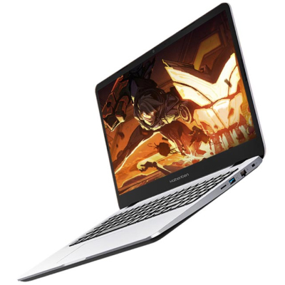 Ноутбук/ Maibenben M555 15.6"(1920x1080 (матовый) IPS)/AMD Ryzen 5 5500U(2.1Ghz)/8192Mb/512PCISSDGb/Int:AMD Radeon/Cam/BT/WiFi/49.6WHr/war 1y/1.75kg/Silver/Linux