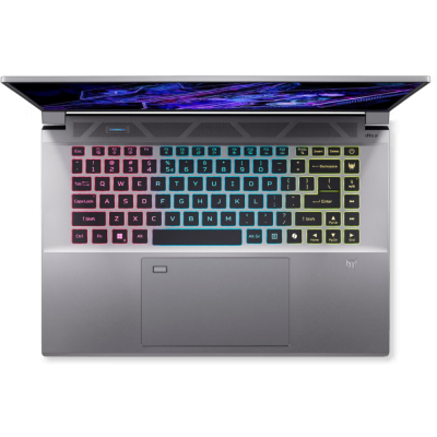 Ноутбук/ ACER Predator Triton Neo 16 PTN16-51-988U 16"(2560x1600 (матовый) IPS)/Intel Core Ultra 9 185H(2.3Ghz)/32768Mb/2TbPCISSDGb/noDVD/Ext:nVidia GeForce RTX4060(8192Mb)/Cam/BT/WiFi/65WHr/war 1y/2.4kg/Silver/Win11Home