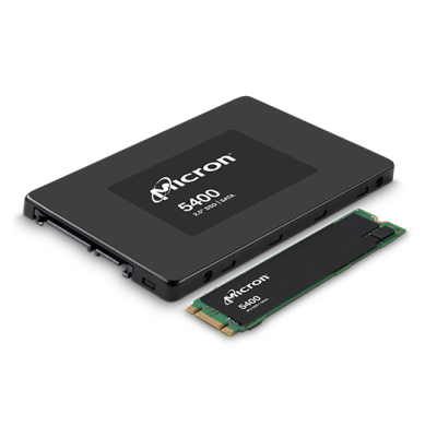Micron SSD 5400 MAX, 960GB, 2.5" 7mm, SATA3, 3D TLC, R/W 540/520MB/s, IOPs 95 000/65 000, TBW 8760, DWPD 5 (12 мес.)