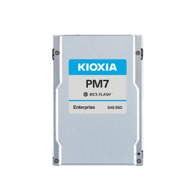 Серверный твердотельный накопитель/ KIOXIA SSD PM7-V, 12800GB, 2.5" 15mm, SAS 24G, TLC, R/W 4100/3700 MB/s, IOPs 720K/330K, TBW 70080, DWPD 3 (12 мес.)
