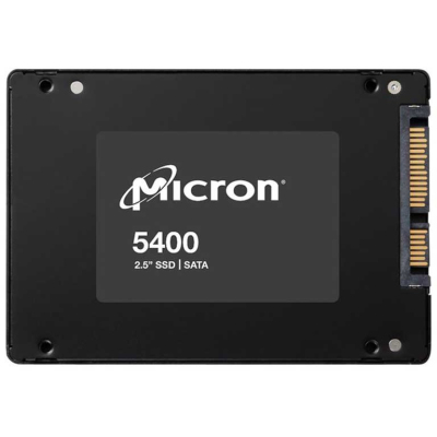 Micron SSD 5400 PRO, 480GB, 2.5" 7mm, SATA3, 3D TLC, R/W 540/520MB/s, IOPs 95 000/37 000, TBW 1324, DWPD 1.5 (12 мес.)