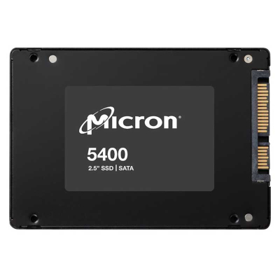 Micron SSD 5400 PRO, 3840GB, 2.5" 7mm, SATA3, 3D TLC, R/W 540/520MB/s, IOPs 95 000/30 000, TBW 8410, DWPD 1.2 (12 мес.)