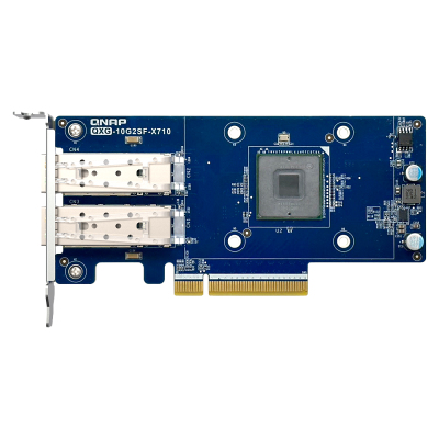 Сетевая карта/ QNAP QXG-10G2SF-X710 LAN Expansion Card, PCIe Gen3 x8, 2 x SFP+ ports (10Gbps/1Gbps)