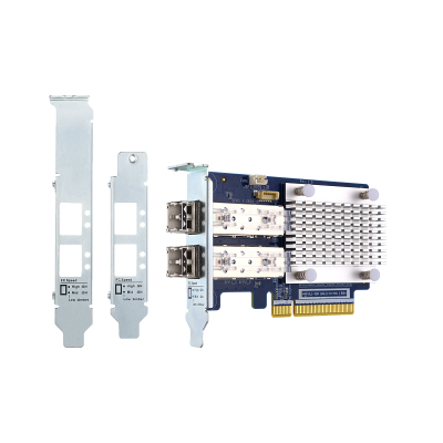 Сетевая карта/ QNAP QXP-32G2FC Dual-port Fiber Channel adapter, 2 x 32 Gb / s SFP +, PCIe Gen3 x8. For QTS OS ONLY
