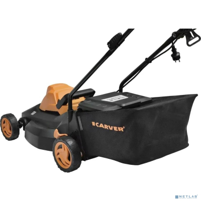 Газонокосилка эл. CARVER LME-1437 [01.024.00007] { 1400 Вт, шир.37 см.,центр.рег.высоты, травосборник 35л)(24шт/пал }