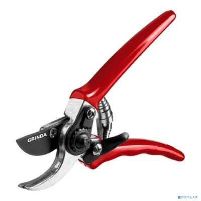 GRINDA G-44, 152 мм, закаленные лезвия, тефлоновое покрытие, алюминиевые рукоятки, виниловое покрытие, плоскостной мини-секатор [8-423000_z02]