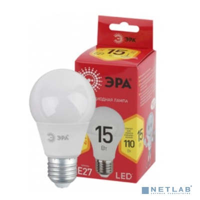 ЭРА Б0046355 Лампочка светодиодная RED LINE LED A60-15W-827-E27 R E27 / Е27 15 Вт груша теплый белый свет