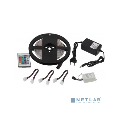 Эра Б0043067 Комплект многоцветной (RGB) светодиодной ленты 5050kit-14,4-60-12-IP20-RGB-5m