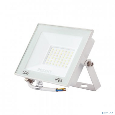 Rexant 605-035 Прожектор светодиодный СДО 50Вт 4000Лм 2700K теплый свет, белый корпус