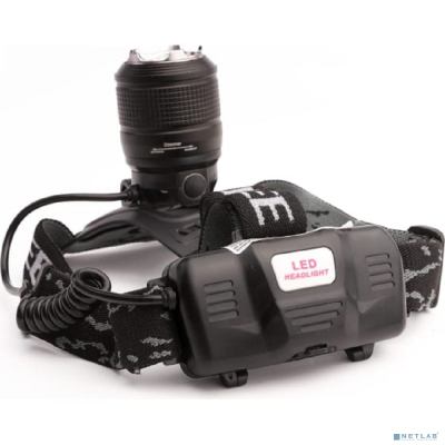 Ultraflash LED5339 (фонарь налоб акк 3,7В, черн., LED+ синий LED, 5 Вт, фокус, 2 ак. 4 реж, USB, са)