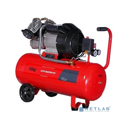 FUBAG AUTO MASTER KIT Компрессор + набор из 10 предметов [45681953/641270] {Реси- вер, л 50 Произ- водит., л/мин 360 Давле- ние, бар 8 Мощность, кВт 2.2 Напря- жение, В 220 Вес, кг 60}