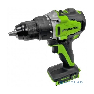 Greenworks GD24DD90 Дрель-шуруповерт аккумуляторная, 24V, 90 Нм, бесщеточная, без АКБ и ЗУ [3707507]