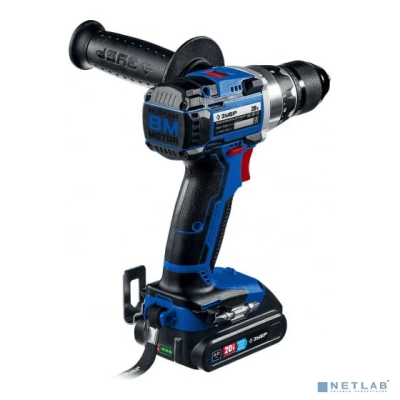 ЗУБР Т7, 20 В, 70 Н·м, 2 АКБ (2 А·ч), бесщеточная дрель-шуруповерт, кейс, Профессионал (DB-201-22)