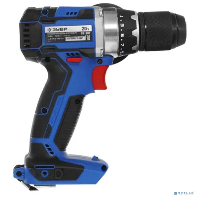 ЗУБР бесщеточная дрель-шуруповерт, Профессионал {Т7, 20 В, 70 Н·м, без АКБ} [DB-201]
