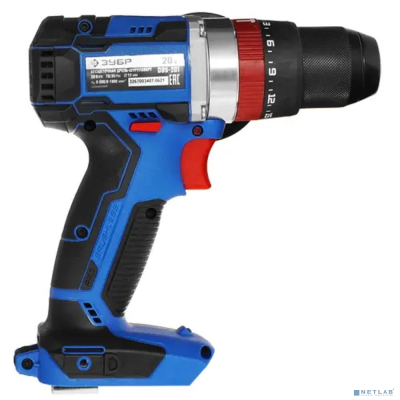 ЗУБР бесщеточная ударная дрель-шуруповерт, Профессионал {Т7, 20 В, 70 Н·м, без АКБ} [DBS-201]
