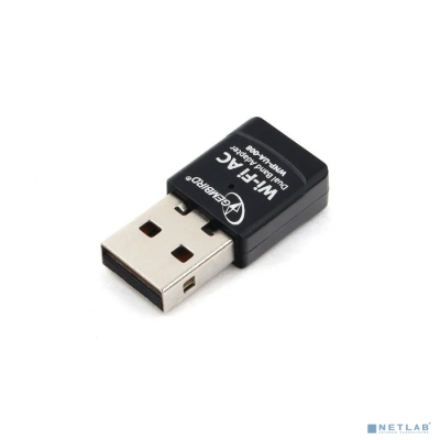 Gembird Сетевой двухдиапазонный Wi-Fi мини USB-адаптер 600 Мбит, USB, 802.11b/g/n/ac/а (WNP-UA-008)