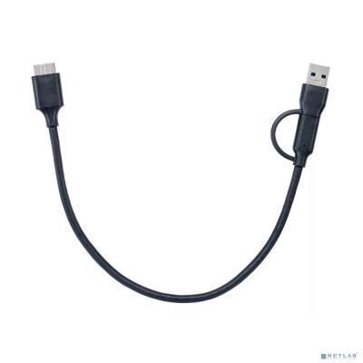 Telecom TUS714-0.3M Кабель соединительный 2-in-1 USBA+C to USB3.0 MicroBM 5Gbps, 0.3m
