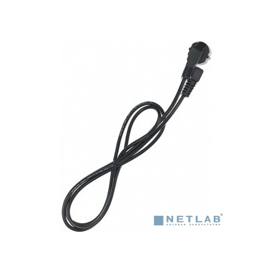 Telecom Кабель компьютер - розетка угловой 220V <3м> (Европейский стандарт) <TP021DA-3.0-BK>