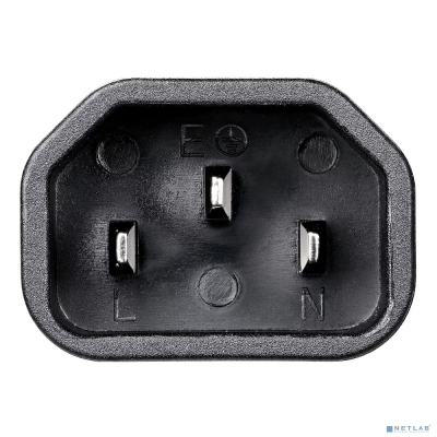 Telecom TE002-CU0.75-0.15M Кабель-переходник UPS -> розетка (IE-320 C14 to Type-F) 3Gx0,75mm2 медь 0.15m