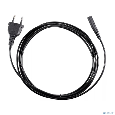 Telecom TE023-CU0.5-3M Кабель для аудио-видео техники IEC-320-C7, 2-pin 3m ,черный, медь