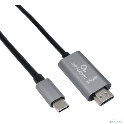 Cablexpert CCB-A-CM-HDMI-1.8M Кабель-переходник с Type-C на HDMI v2.0, Mobile, 1.8м, черный, корбка