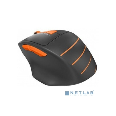 A-4Tech Мышь Fstyler FG30S ORANGE серый/оранжевый оптическая (2000dpi) беспроводная USB