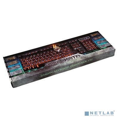 Dialog Gan-Kata Клавиатура игровая KGK-15U WHITE USB, с подсветкой