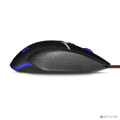 Exegate EX289489RUS Мышь ExeGate Gaming Standard Laser GML-13 (USB, лазерная, 1000/1200/3000/4000 dpi, 8 кнопок и колесо прокрутки, длина кабеля 1,5м, черная, Color box)