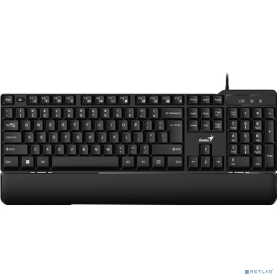 Клавиатура Genius Smart KB-100XP, USB Black {классическая раскладная, SmartGenius, влагоустойчивая, клавиш 104, провод 1,5 м, USB} [31310050402]