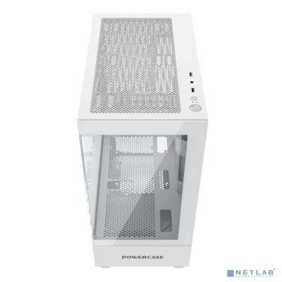 Powercase Vision Micro M, Tempered Glass, белый, mATX (CVMMW-L0)