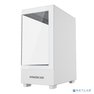 Powercase Vision Micro M, Tempered Glass, белый, mATX (CVMMW-L0)