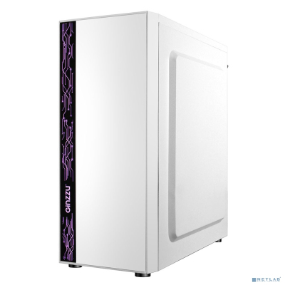 Ginzzu A390 White Window RGB подсветка 1*USB 3.0, 2*USB 2.0, AU