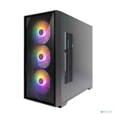 1stplayer dk d6 black / matx / 4x120mm led fans / d6-bk-4f1