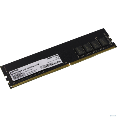 Exegate EX283082RUS Модуль памяти ExeGate Value DIMM DDR4 8GB <PC4-21300> 2666MHz