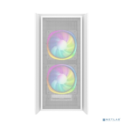 Powercase Alisio Micro Z3W ARGB, Tempered Glass, 3x 120mm ARGB fan, белый, mATX (CAMZW-A3)