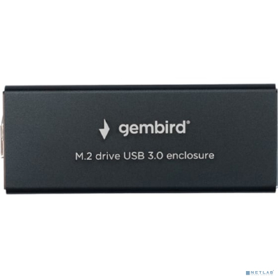 Gembird EEM2-SATA-1 Внешний корпус USB 3.0 для M2 SATA порт MicroB, металл, черный