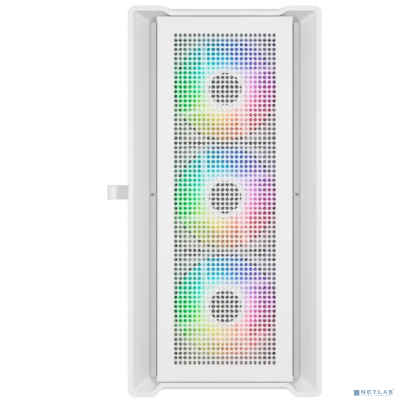 Powercase Alisio Micro X4W V2, Tempered Glass, 4х 120mm ARGB fans, ARGB HUB, белый, mATX (CAMCXW-A4)