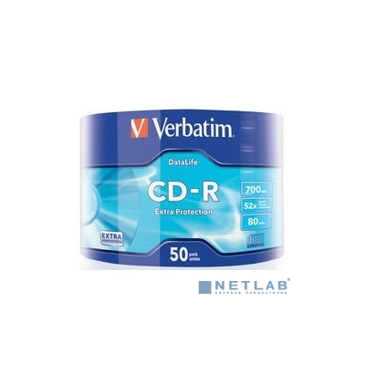 Verbatim Диски CD-R 700Mb 52x bulk (50шт) (43787)