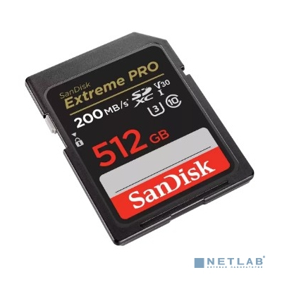 SecureDigital 512GB SanDisk SDXC Extreme Pro UHS-I Class 3 (U3) V30 200/140 MB/s [SDSDXXD-512G-GN4IN]