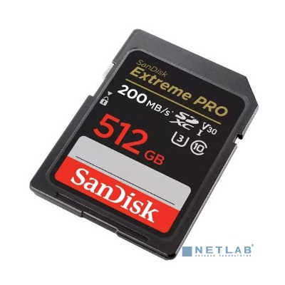 SecureDigital 512GB SanDisk SDXC Extreme Pro UHS-I Class 3 (U3) V30 200/140 MB/s [SDSDXXD-512G-GN4IN]