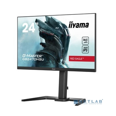 LCD IIYAMA 23.8'' GB2470HSU-B5 {IGZO 1920x1080 165Hz 0.8ms 178/178 250cd 1100:1 8bit(6bit+FRC) HDMI1.4 DisplayPort1.2 2xUSB2.0 2x2W Pivot VESA}