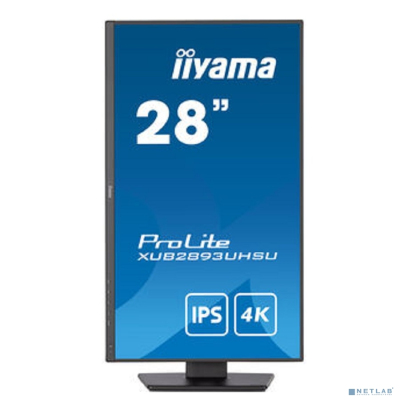 LCD IIYAMA 28" XUB2893UHSU-B5 {IPS 3840x2160 60hz 3ms 178/178 300cd 1000:1 10bit(8bit+FRC) HDMI2.0 DisplayPort1.2 2xUSB2.0 2xUDB3.0 2x2W Pivot VESA}