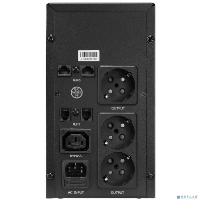 CROWN ИБП CMU-SP800EURO LCD {800VA\450W, корпус металл, 1x12V/9AH, розетки 3*EURO+1*IEC С13, AVR, 1*порт RJ-11, 1*порт RJ-45} [CM000001493]