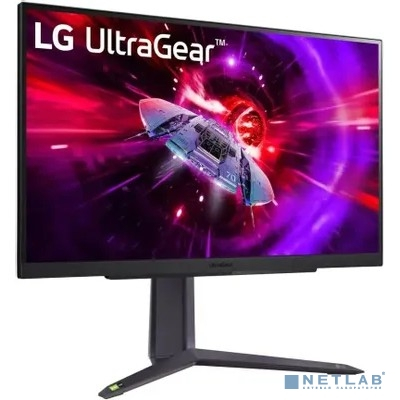LCD LG 27" 27GR75Q-B UltraGear черный {IPS 2560x1440 165hz 1ms 300cd 2xHDMI DisplayPort} [27gr75q-b.aruz]