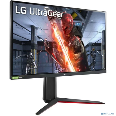 LCD LG 27" 27GN65R-B UltraGear черный и черный/красный {IPS 1920x1080 144Hz 1ms HDMI DisplayPort G-Sync HAS Pivot} [27gn65r-b.aruz]