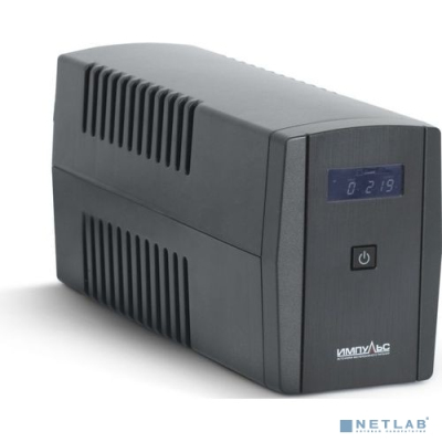 Импульс ИБП Юниор Смарт 1000 {1000/600 ВА/Вт, LED, USB, SCHUKOx2} черный {JS10114}