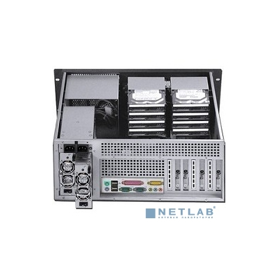 Procase GM438-B-0 черный {4U, глубина 380мм, MB 12"x9.6", без Б/П}