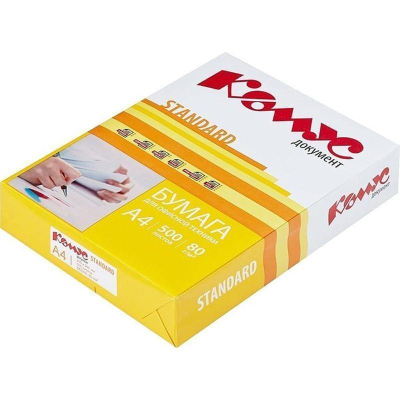 Бумага КОМУС ДОКУМЕНТ Standard (А4, марка С, 80 г/кв.м, 500 л)