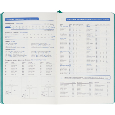 Ежедневник недатированный ATTACHE FLEX бирюзовый А5, 136 л. бежевый блок